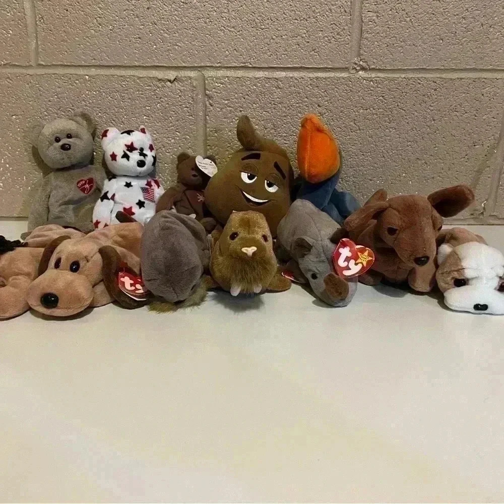 Group of Beanie babies some with irregular tags